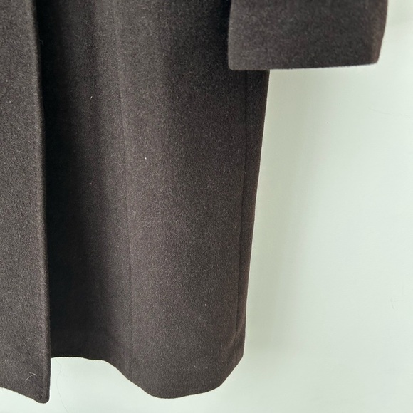 K.T Kyoko Katase Angola wool brown minimalist structured coat - Picture 6 of 15